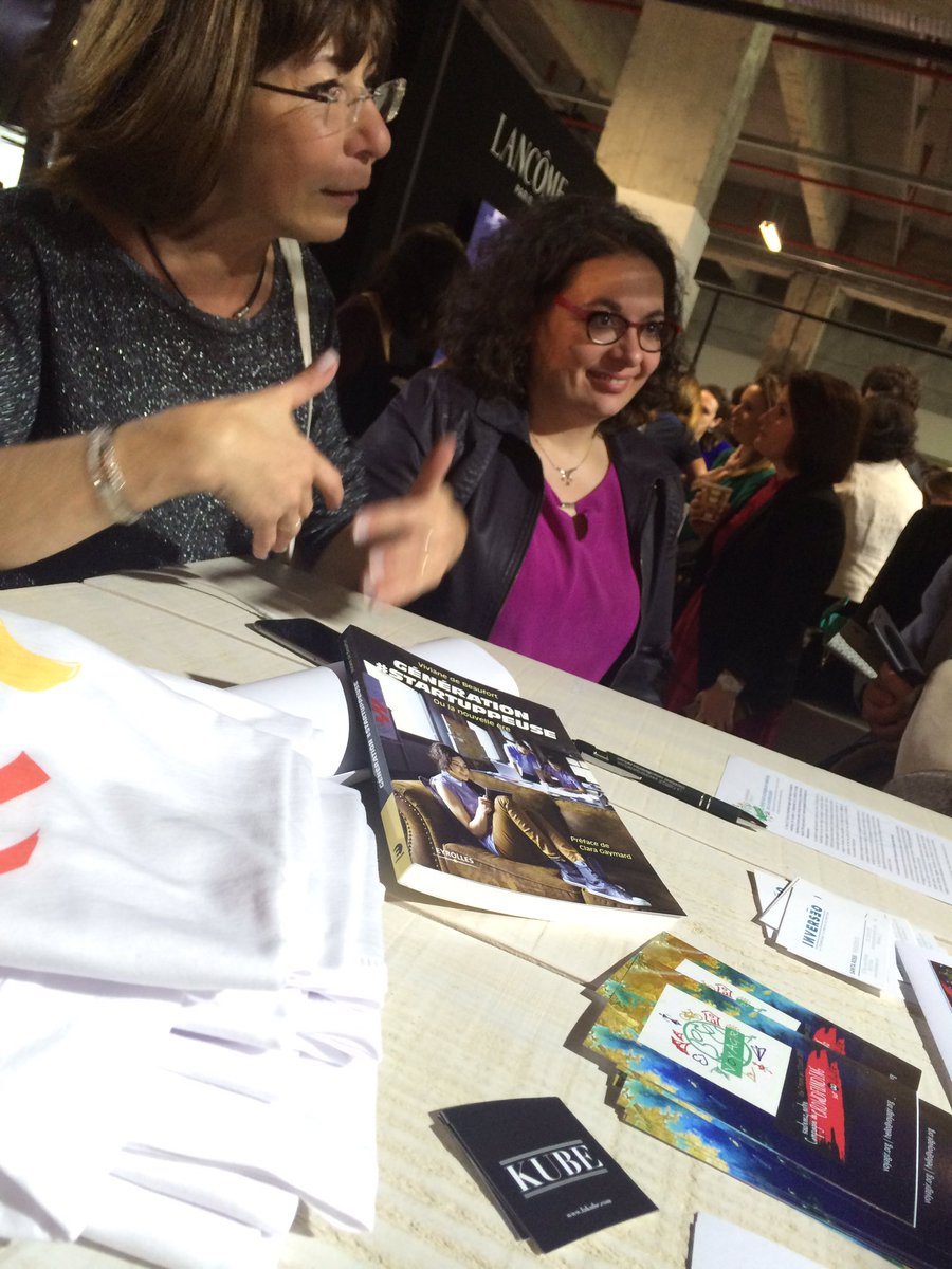 la_kube's tweet photo. #JFD17 #generationstartuppeuse avec @vdbeaufort 👍🏻@jadopteunprojet @Inverse_O @voyagir @la_kube @BizzOfeminin https://t.co/ST05erqLMz