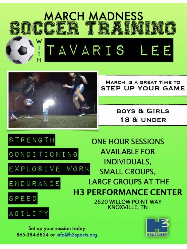 ⚽️⚽️Training w/Tavaris Lee <a href="/H3sportsplex/">H3 Sports P.C.</a>. Call 384-6824 now to book your session. #strength #speed #explode