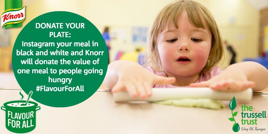 Share a b&amp;w photo of ur meal on <a href="/Instagram/">Instagram</a> and Knorr will add flavour &amp; donate the value of a meal #FlavourForAll  buff.ly/2m3x8GO