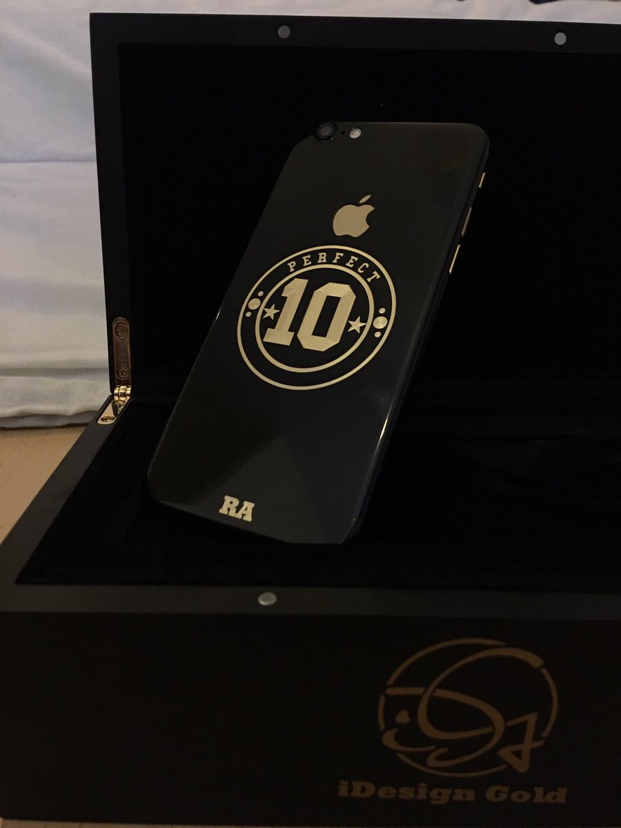 idesigngold's tweet photo. The JET BLACK and 24 carat gold engraving/buttons/logo is breathtaking😮that we done for WWE star @WWEDillinger 🖤 https://t.co/72HN6Jx1wQ
