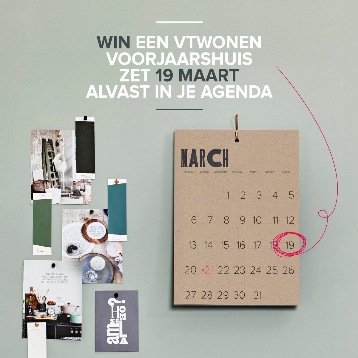 VOORJAARSHUIS • zet zondag 19 maart in je agenda! Dan kun jij jouw voorjaarshuis t.w.v. € 10.000,- winnen! bit.ly/vjh2017