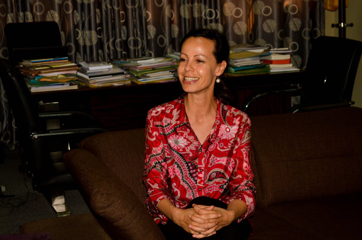 #RDC : Rencontre positive en <a href="/AmbHenriMova/">Henri Mova Sakanyi</a> et la cheffe de Délégation de Comité Internationale de la <a href="/CroixRouge/">Croix-Rouge fr</a>, @ChristineCipolla.au #PPRD