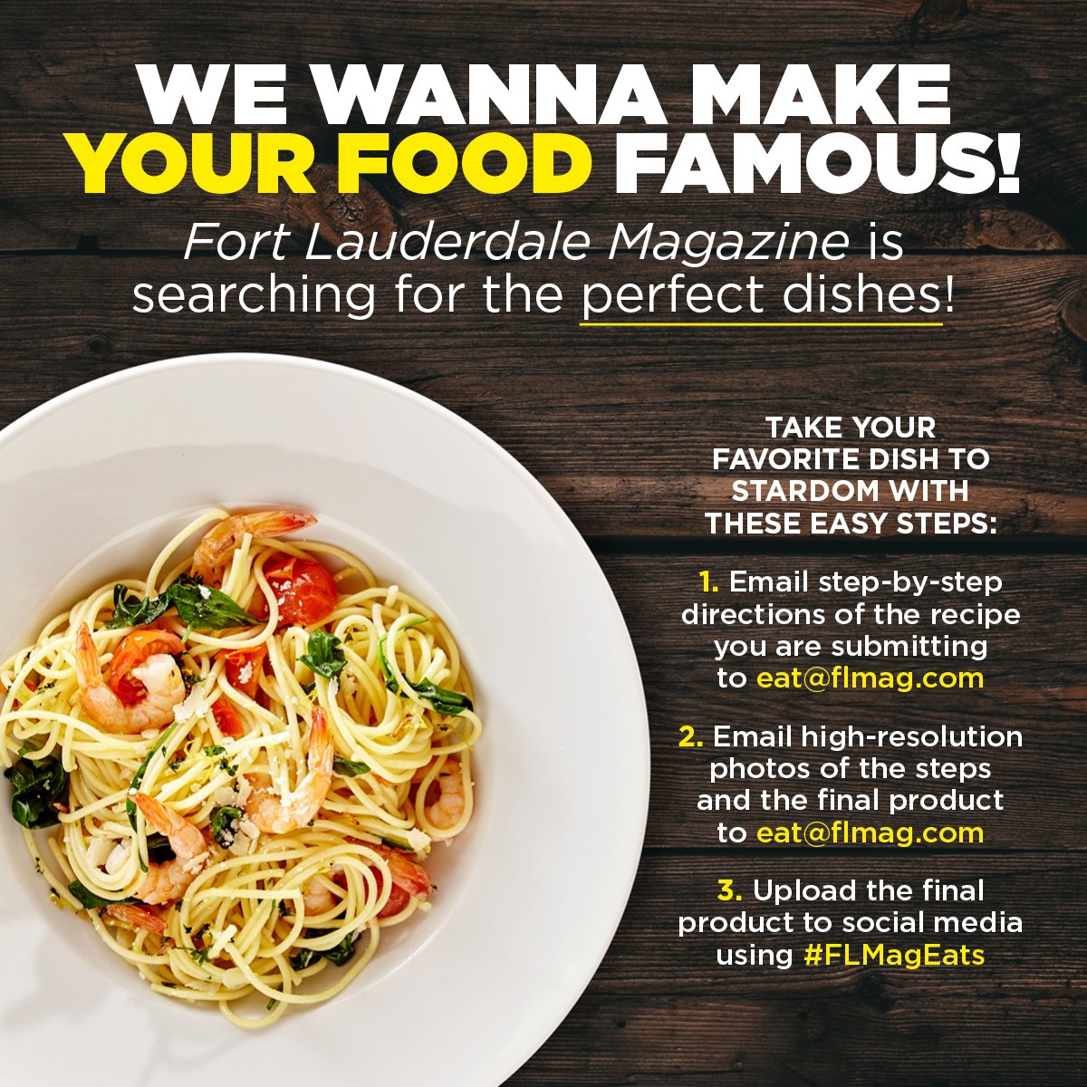 FtLauderdaleMag's tweet photo. Take your #COOKING skills to the next level! Get your dish ๐ณ ๐ published in #FLMag. Click here ๐ https://t.co/6usofZ73Ok. #FLMagEats https://t.co/w3m2Itikwr