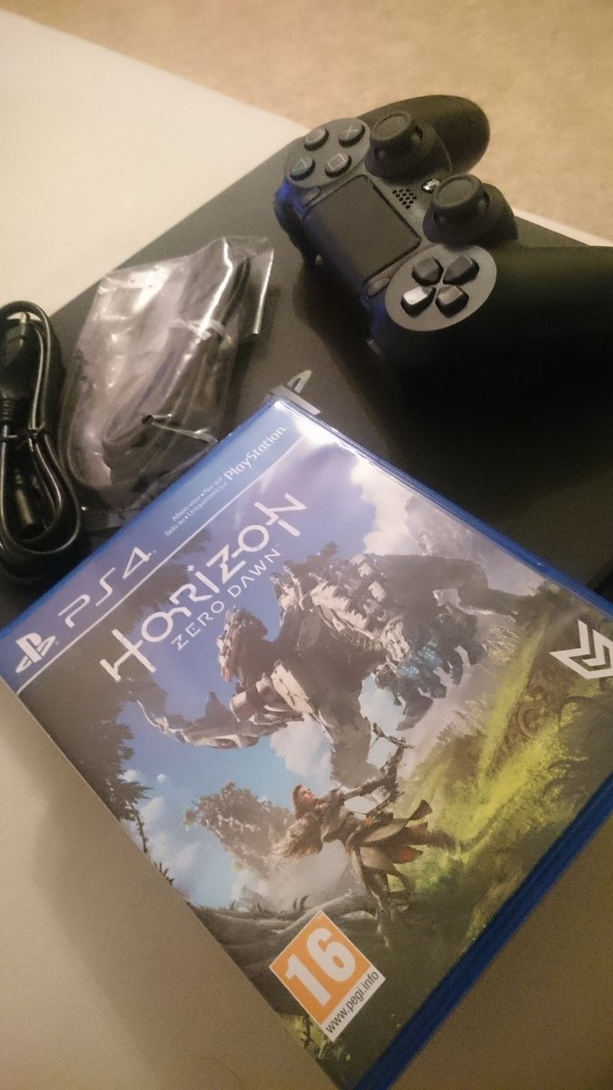JessSmilieface's tweet photo. Hello my new friend - bye real life! 😂 #newPS4 #HorizonZeroDawn https://t.co/AYrigJ9QAI