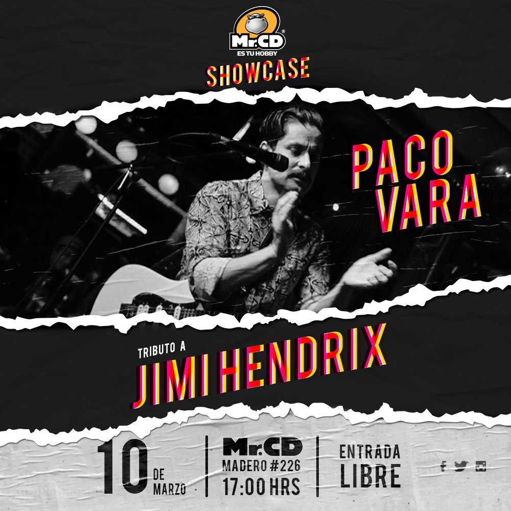 MarCigala's tweet photo. #FelizJueves #Showcase @pacovara #TributoHendrix @MrCDgdl #Blues #Rock #Music @VivirGDL @MAXIMA1067FM @Bonmaxima @LatitudesRadio @Chava_Rock https://t.co/C62HWQYBXD