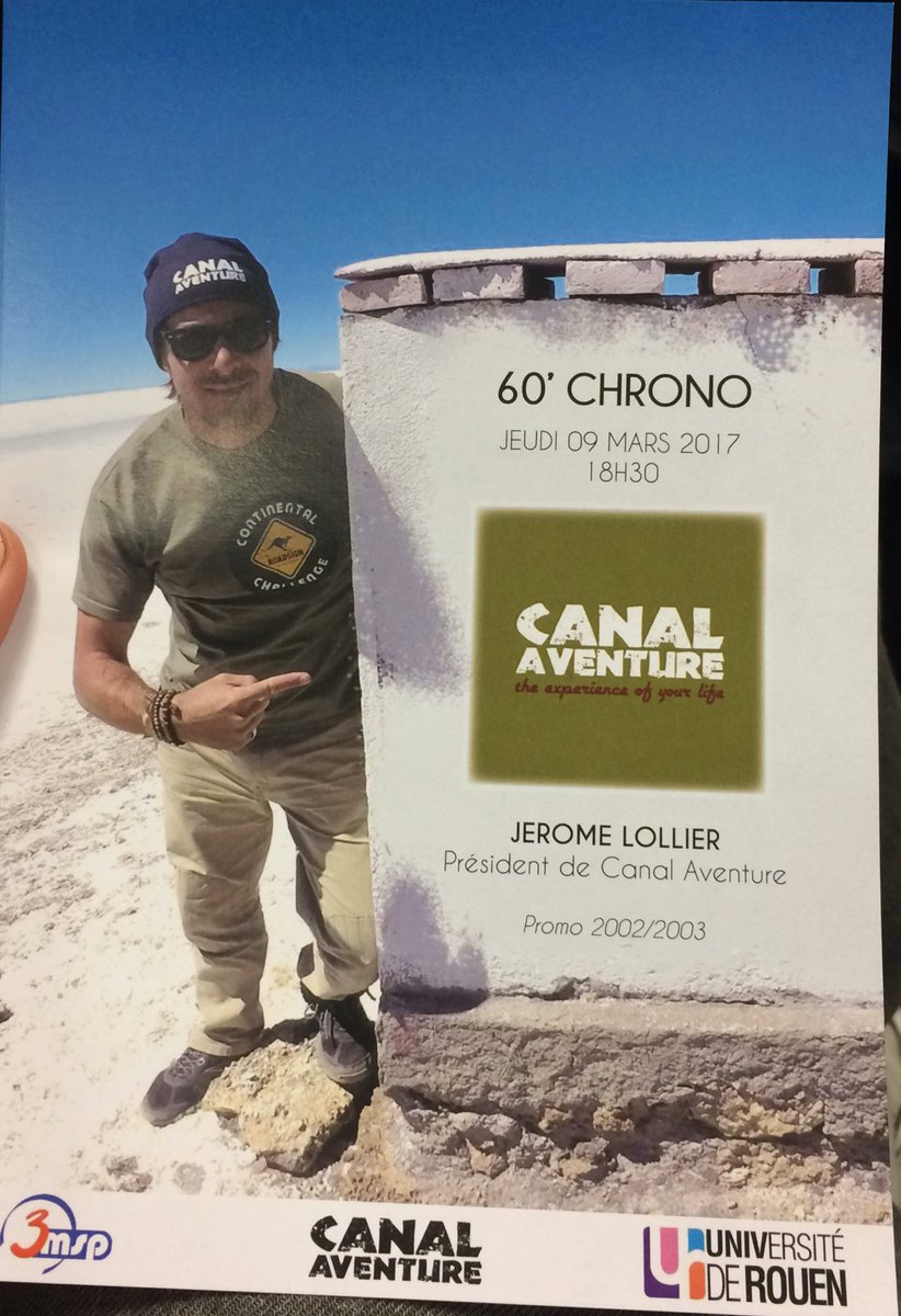 Master2MSP's tweet photo. 60' Chrono aujourd'hui avec Jérôme LOLLIER DE @CanalAventure ⏱ https://t.co/Fi8hmIREs9