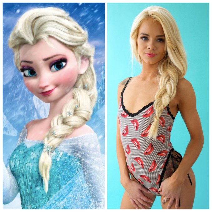Frozen is so deeply buried in my psyche that when asked what we should do with hair, this happened. @TRENCHCOATx<a href="/tag/fleshlightgirls"class="tags"><span>#fleshlightgirls</span></a>