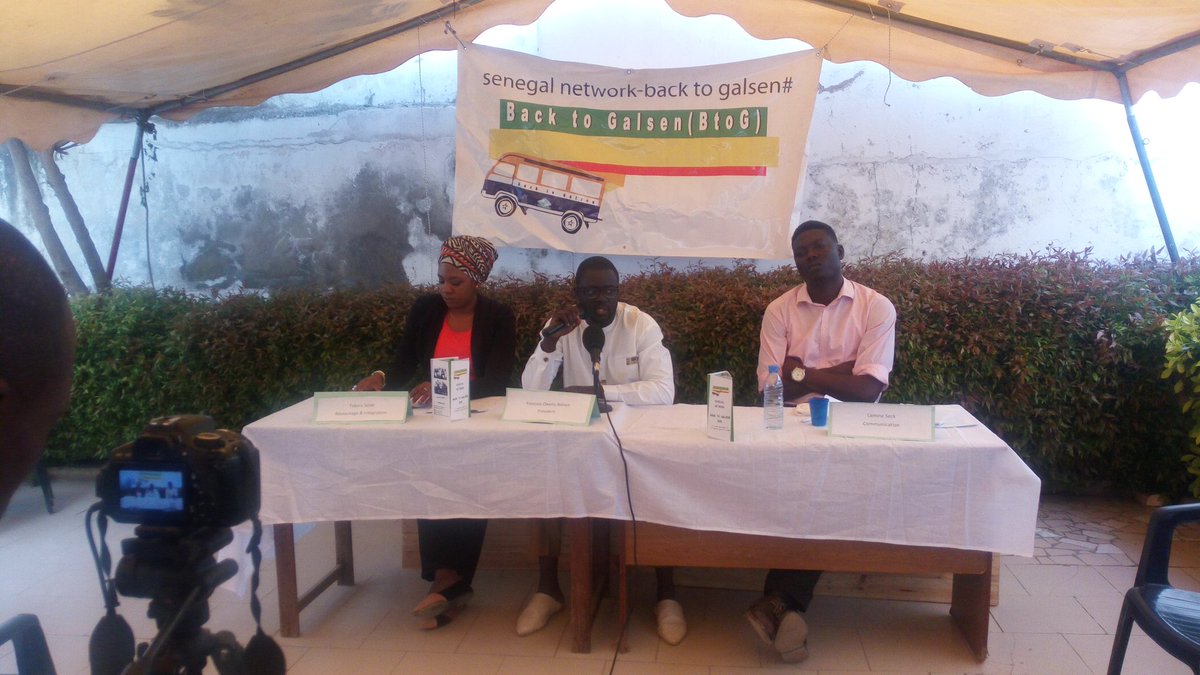 Point de presse du réseau Back to Galsen pour les besoins du lancement des activités 2017.
#B2G  #DemParForce