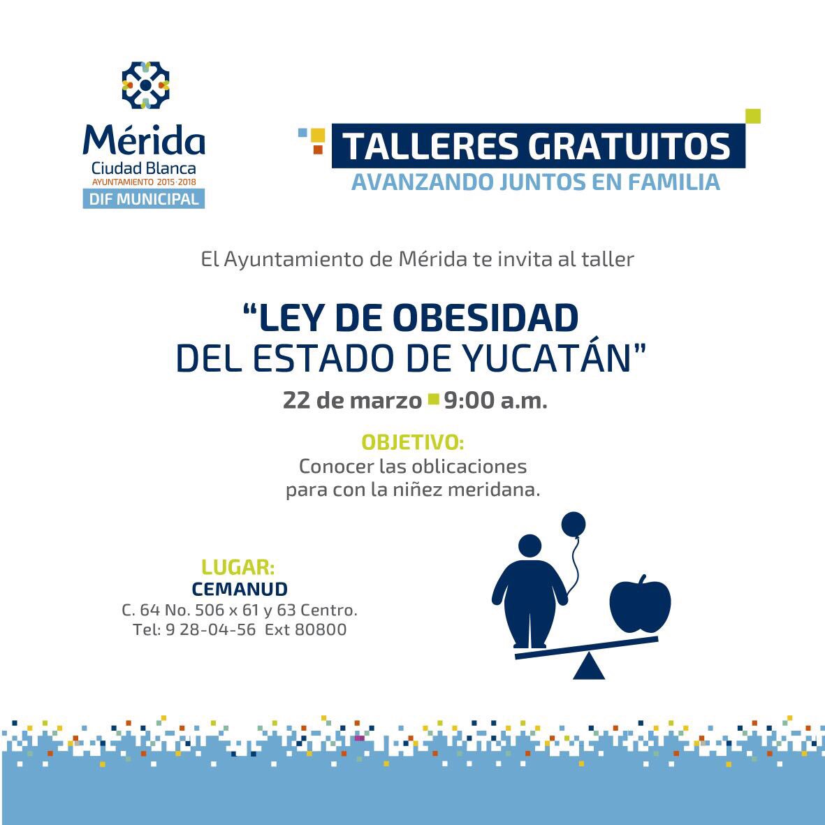 IleFajardoMTO's tweet photo. Acompáñanos a los talleres gratuitos de la Jornada Avanzando Juntos en Familia que esteremos impartiendo en el #Cemanud #DIFMerida https://t.co/phuG7GDg27