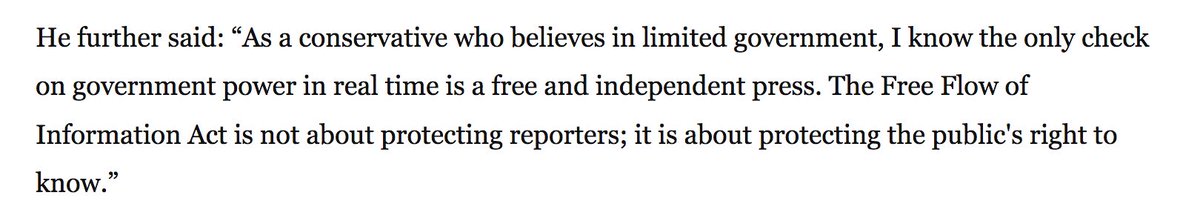 SunFoundation's tweet image. "the only check on government power in real time is a free and independent press"- @VP @Mike_Pence washingtonpost.com/news/the-fix/w… #OpenGov #FOIA
