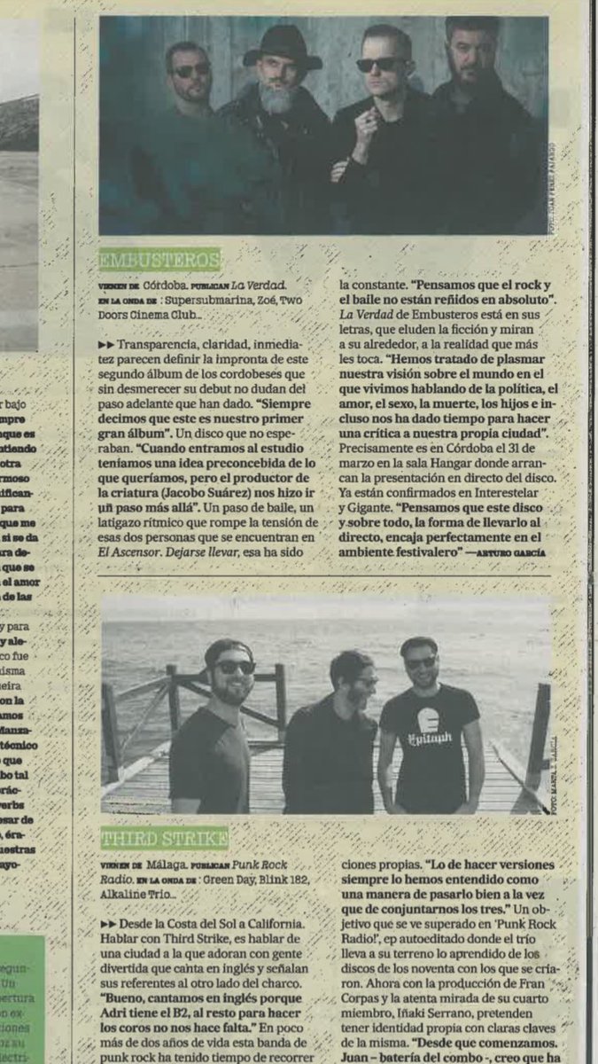 .<a href="/somosembusteros/">Embusteros</a> pasaron por las preguntas de <a href="/mondo_sonoro/">Mondo Sonoro</a> con motivo de su nuevo disco! aquí podéis ver el resultado!