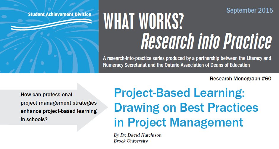 TLX_ED's tweet photo. #on21cLearn Where does #PBL fit into a 21C learning vision? See the research. Teachers are essential. #ontedleaders https://t.co/mrqCU5dkT2 https://t.co/rGH1rONPSg