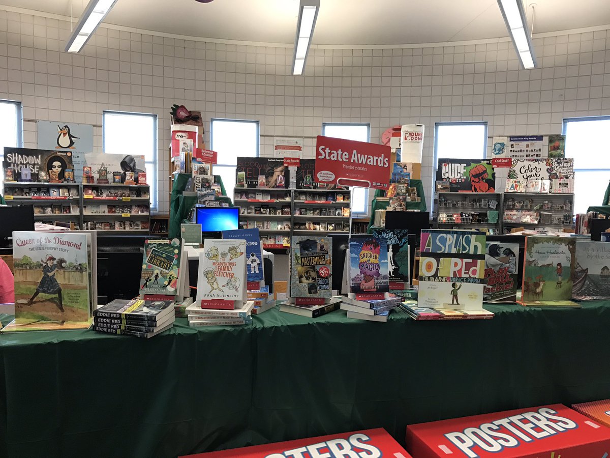 danielle_sullo's tweet photo. Just set up for our Scholastic Book Fair! Book fair, literacy event and food trucks for parent conferences next week❤📚 #scholastic #readkids https://t.co/GvOGmBPvcq