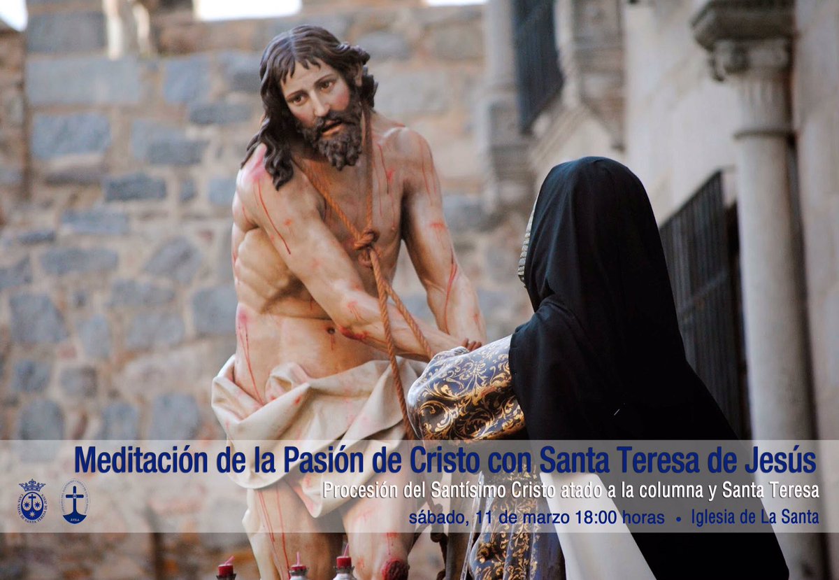 AfligidosAvila's tweet photo. En la procesión del Santísimo Cristo atado a la Columna y Santa Teresa de Jesus. El acompañamiento musical lo hará @Amarrado_Avila (2/2) https://t.co/7RJ6zJk5Ln