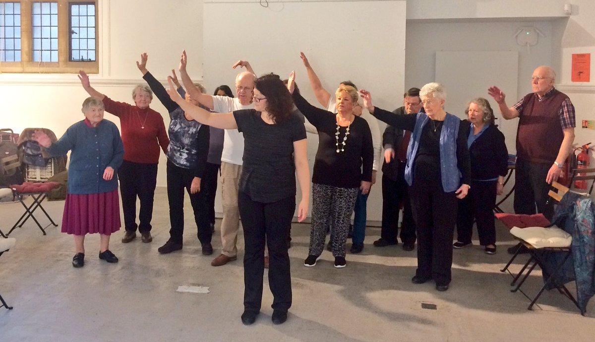 Everyone had a spring in their step at #MemoryLane #MoversandShakers today thanks to @angelaconlan @DancinOxford  #museumswellbeing week