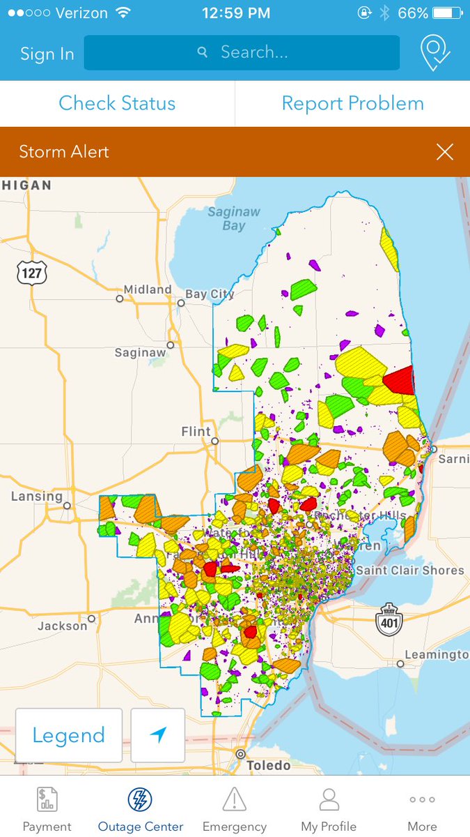 Dte Energy Power Outage Map Map