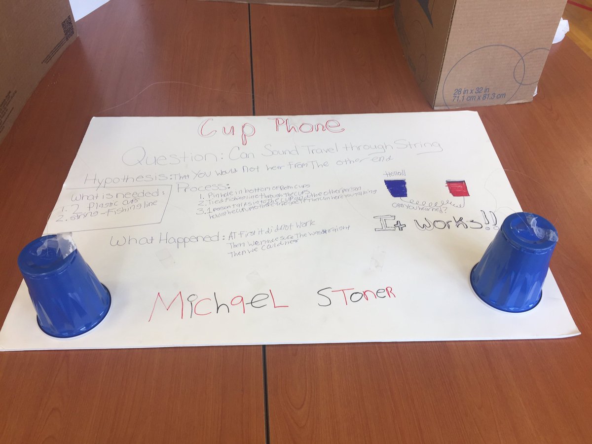 Come out to see the science projects tomorrow at 8:30am!