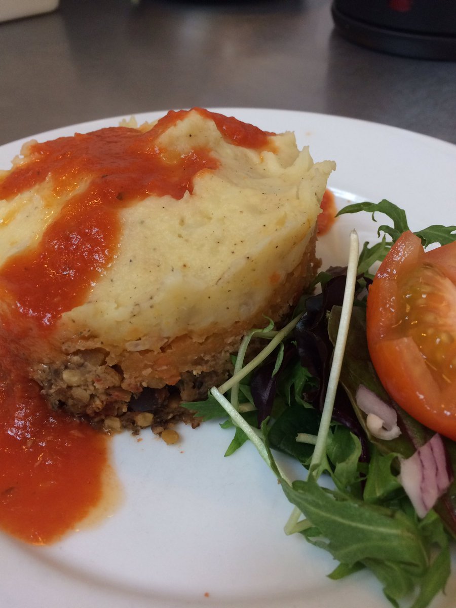 Vegetarian special this week - nut roast stack - YUM