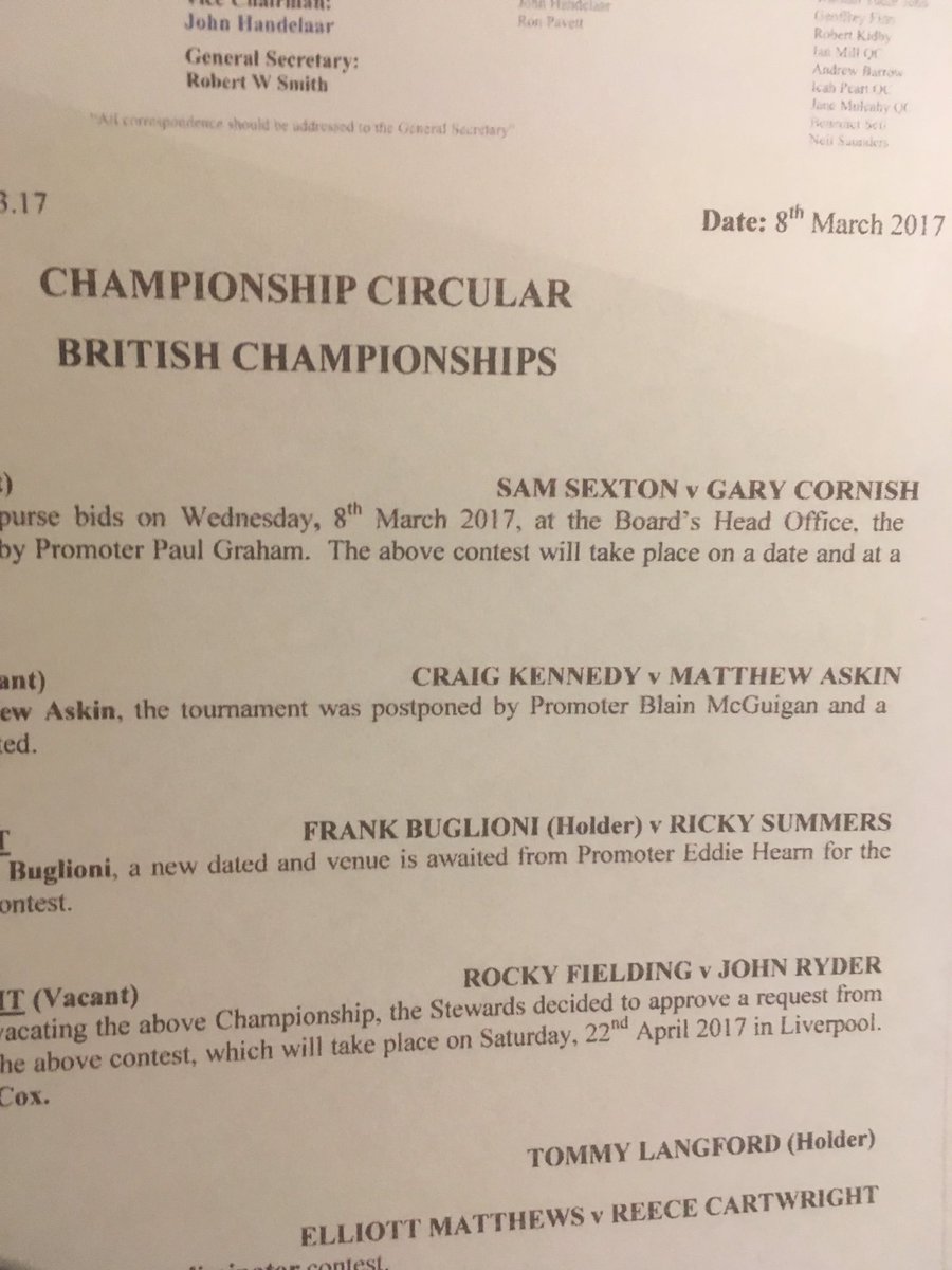 1st ever British title fight for a Scotsman on home soil!!