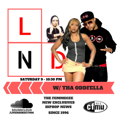 LiveNDirect905's tweet photo. In lieu of #InternationalWomensDay, #LND will be taking a closer look at todays #FemmeCee. Saturday @ 9pm. https://t.co/gDVXBBPgeP