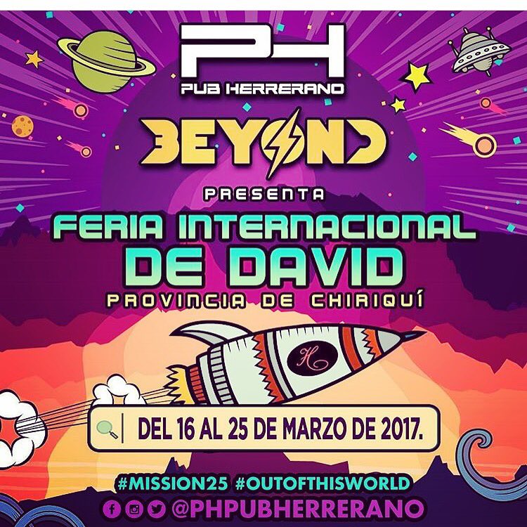 Voy #Criminal para #Chiriquí.
 #PHPubHerreranoBeyond
#OutOffThisWorld #Mission25
#FeriadeDavid