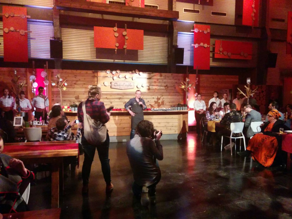 Notre Chef Laurent Godbout qui lance la soirée! #cheferable #scenamtl