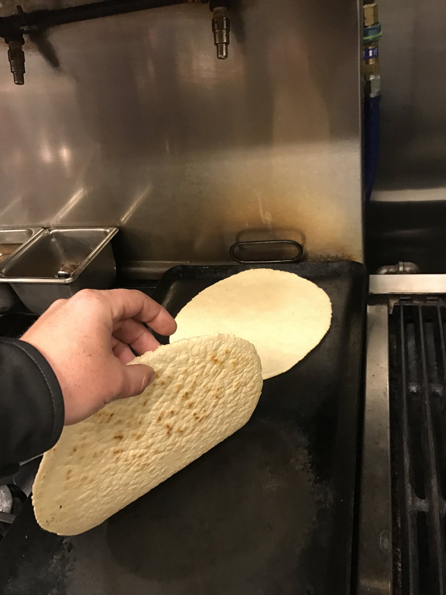 Making fresh tlayudas for lunch today