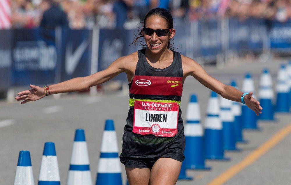runnersworld's tweet image. .@des_linden said she wants to win the #BostonMarathon this year spr.ly/60108kHA8