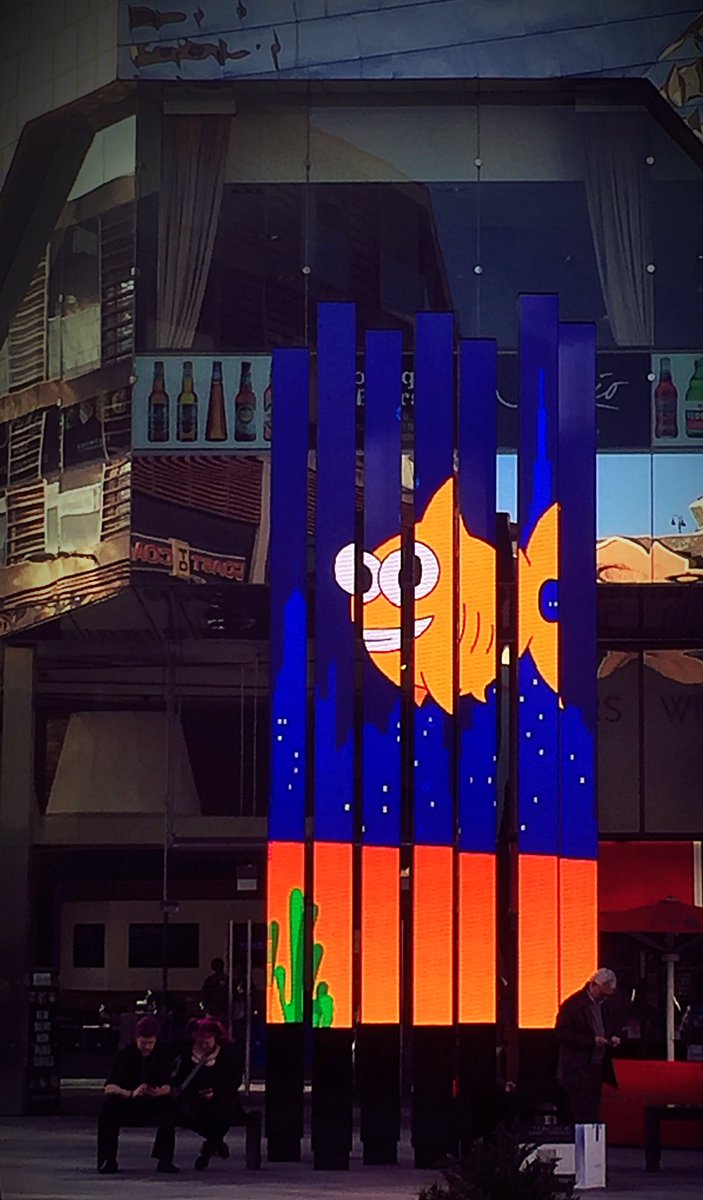 wotspace's tweet photo. Loving our #fishfriends playing on @Highcross #beacons thanks to @terapixl #leicester #animation https://t.co/Rth9E454f2