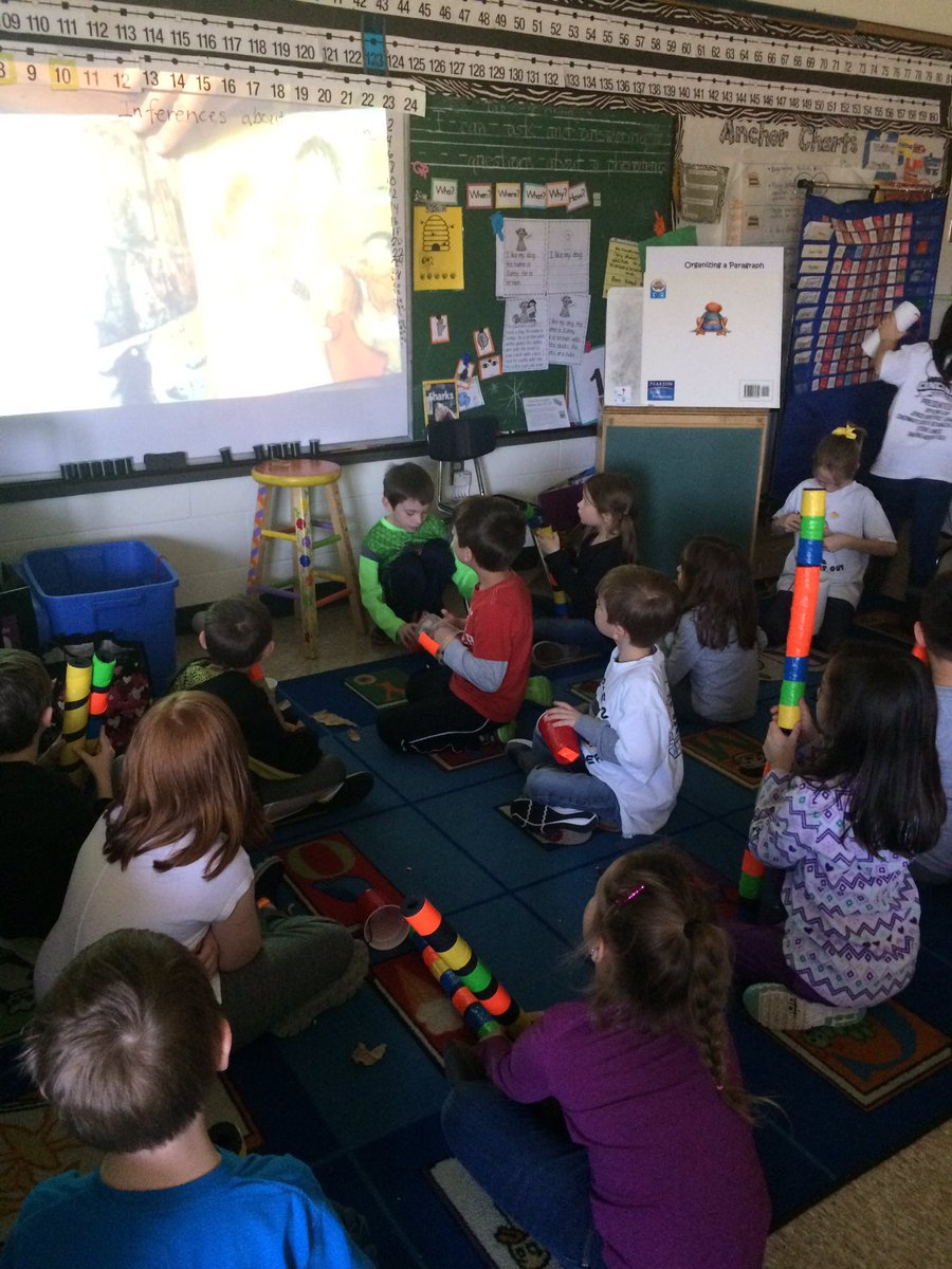 StephensElemKY's tweet image. Our firsties doing sound experiments. When they heard a &quot;sound&quot; word on the movie, they copied the sound #twuzz #boone2020 #soundexperiments