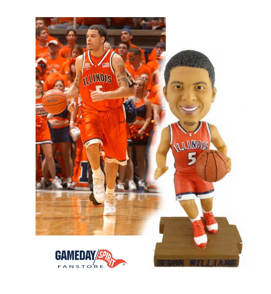 GamedaySpirit's tweet photo. #TBT - 2004-05, w/ Deron Williams! Grab your commemorative anniversary bobble-heads in-store or online! #UIUC #ILLINI #UIUCAlumni 🏀🔹🔶🔹 https://t.co/IQZzstRhoa