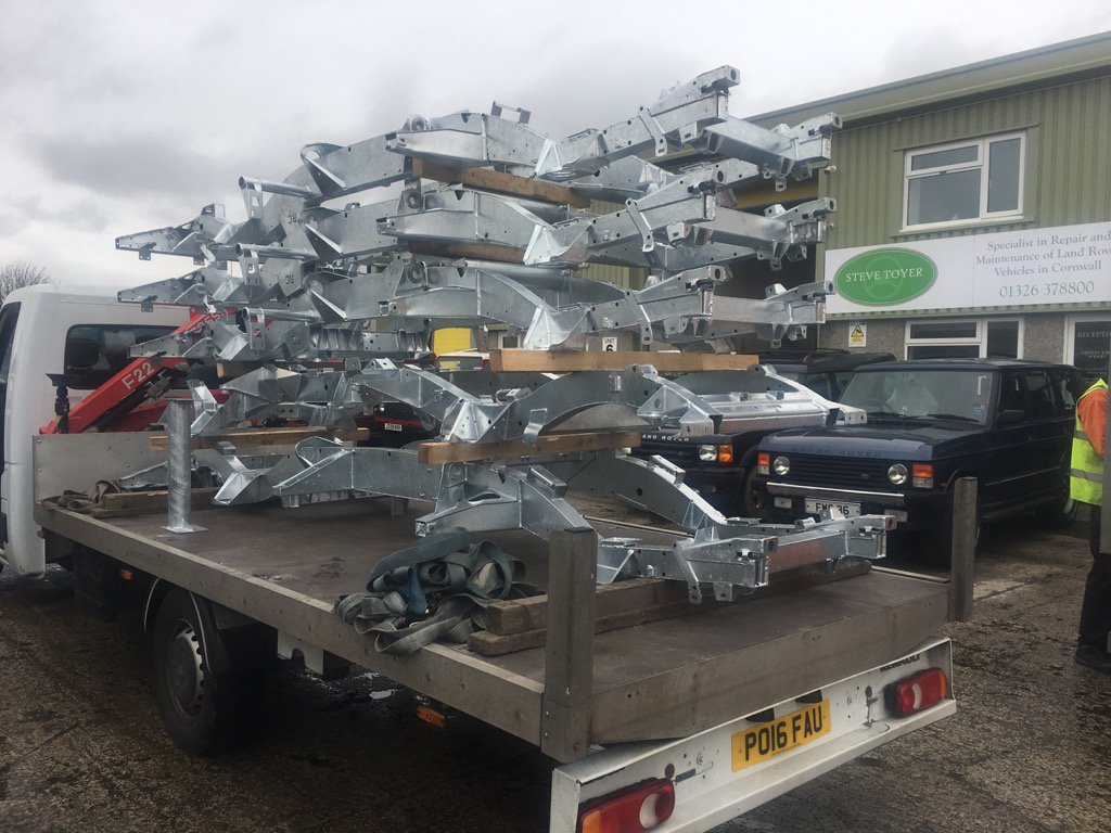 Now in stock at Steve Toyer Limited good selection of Land Rover chassis from Richard Chassis