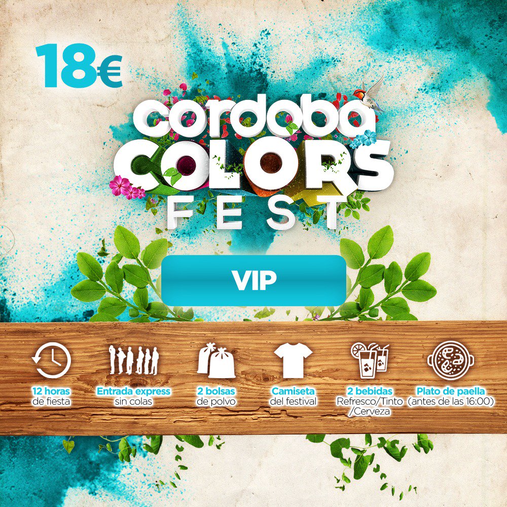 Córdoba Color Fest 12€ entradas generales vips 18€ (673585526)