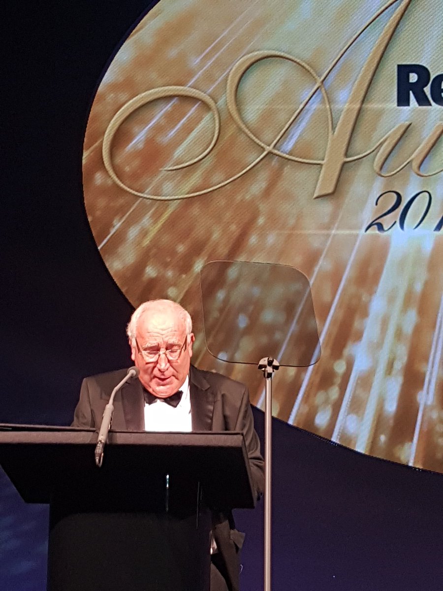 MrSPRobertson's tweet photo. Retail Week Lifetime Achievement to John Timpson. Paresh, FD, saluted by John. Accepts award on behalf of all colleagues. @JamesTCobbler https://t.co/5Laj3STz3t