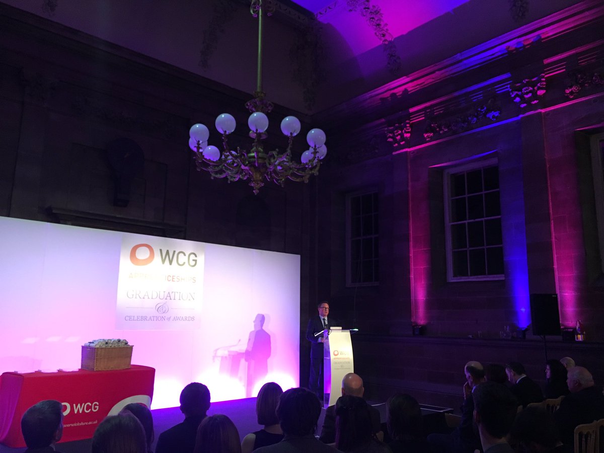 WCollegeGroup's tweet image. Here's @ChrisWhite_MP, our guest speaker talking about his career journey #apprenticegraduation #NAW2017