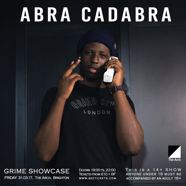 mrnaughtynick's tweet photo. Grime Showcase Brighton, 31/03/17 @thearchbrighton w/ @abznoproblem17 + @BellySquad + @HardyCaprio. 7pm-10pm Tkts → https://t.co/xhRRbAElLz https://t.co/zN3BoxdBe7