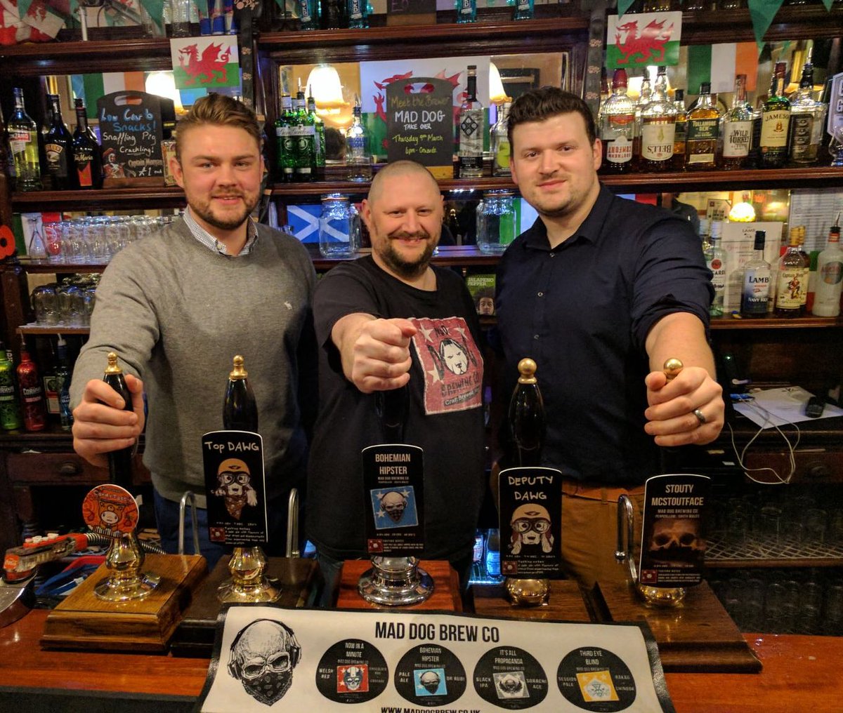 Shanksey20's tweet photo. Great night at @TheLambNewport with the @MadDogBrewCo brewery takeover 'Candytastic' my new fav!! 🍺👌🏼#QualityAle #SupportOurLocal https://t.co/WvU75fzfyI