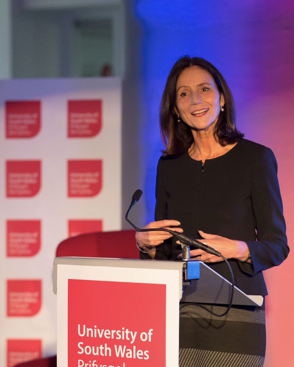 UniSouthWales's tweet photo. .@CBItweets @cbicarolyn is making the case for long term industrial strategy to @CBICymru members in our #USWcreate Cardiff Campus https://t.co/p2NjqYvkEb