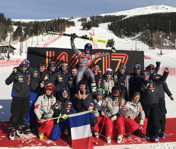 OnLineSkis's tweet image. #Ski Mondiaux Junior 1 an après Matthieu #Bailet, grâce à Nils #Alphand (et pour 2 petits centièmes) la France conserve son titre en #SuperG