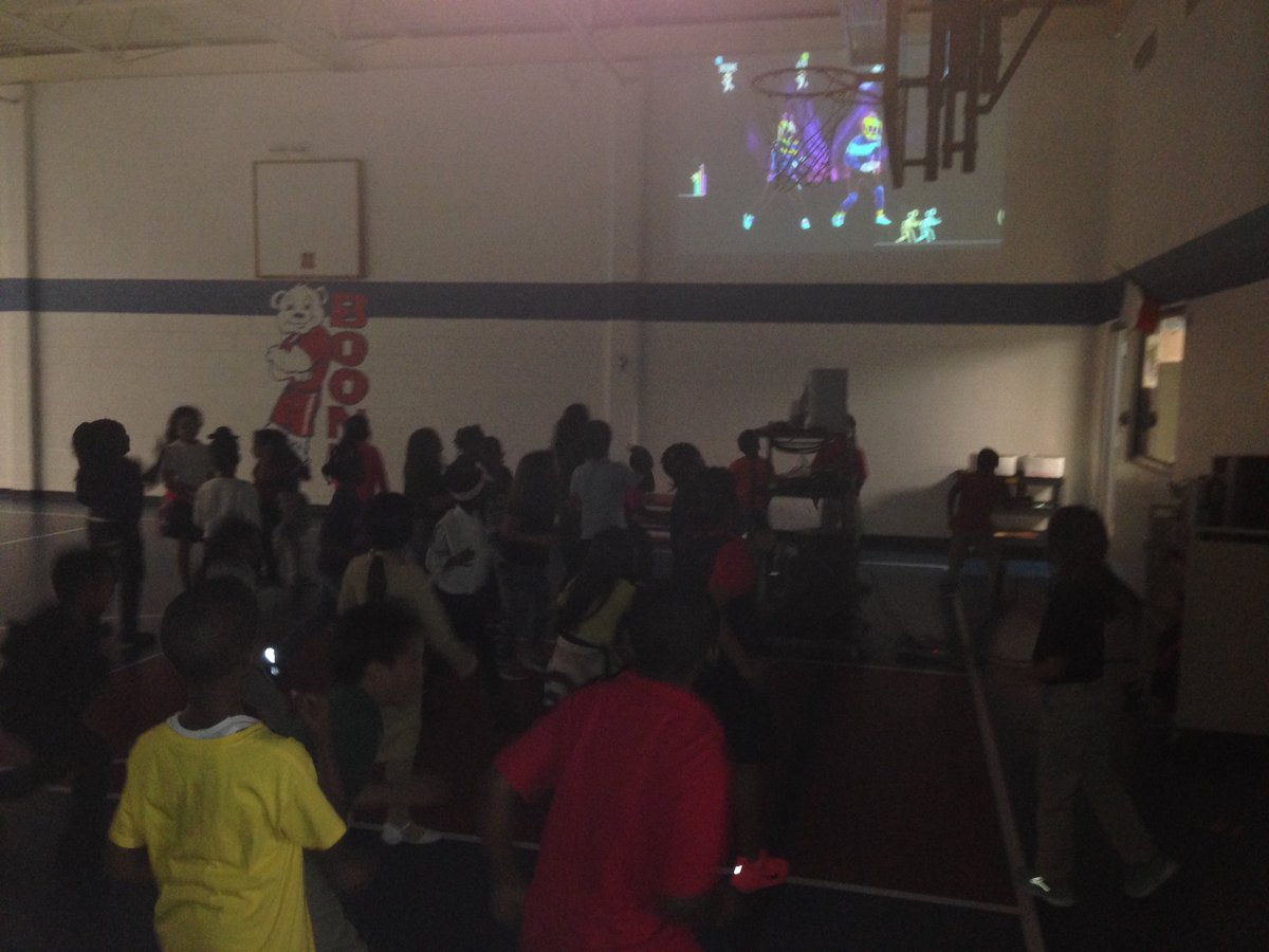 3rd and 4th grade finishing up the fitness Pacer Test and 1st grade enjoying reward day doing  Just Dance 16 <a href="/boonelementary/">Boone Elementary</a>