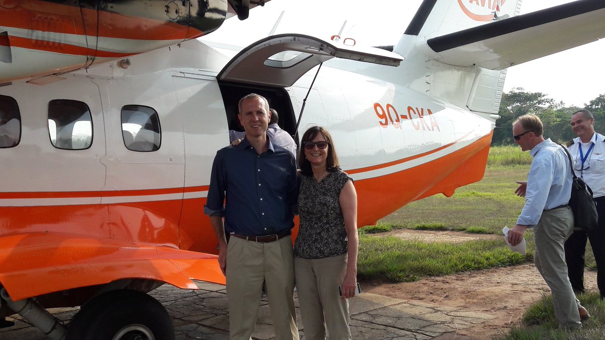 GrahamZebedee's tweet photo. Visiting palm oil plantation today part-owned by UK dev finance inst @CDCgroup with its CEO, Diana Noble. It employs ~8000 #DRC nationals. https://t.co/ApAZpczRap