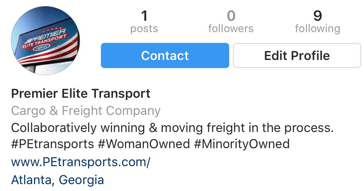 PETransports's tweet photo. We've joined the 'gram! Follow and connect with us on @instagram. #WomenOwned #MinorityOwned #PEtransports #WeMoveFreight https://t.co/3t5Ijy77bU