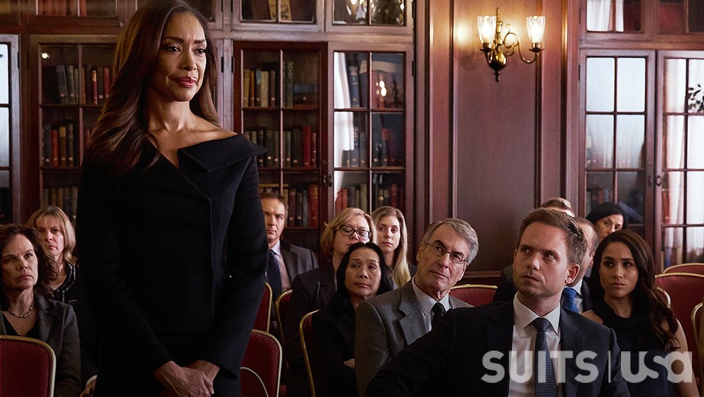 SuitsPeacock's tweet photo. Two weeks later, and we're still in shock.

Were you surprised by Jessica's appearance? #wcw https://t.co/k2l7FSaifF