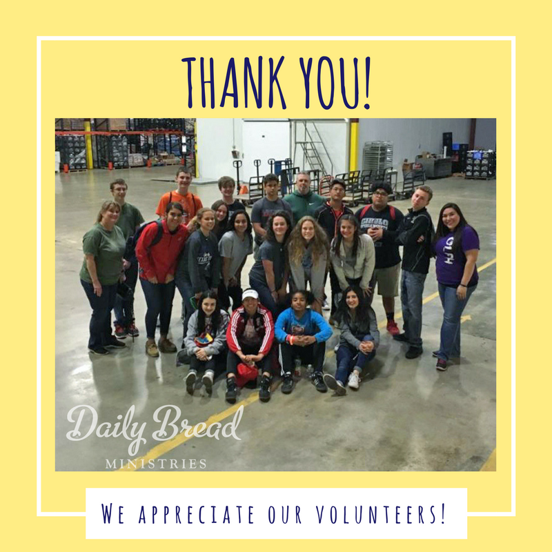 DBMinistries's tweet photo. Our Lady of Perpetual Help Confirmation Students sorted 8 (huge!) boxes &amp; bagged 2051 lbs of beans. Thanks OLPHStudents! #DBMSAVolunteers https://t.co/dJG0r2BfyU