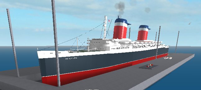 Murphos On Twitter Replica Of The Famous Ocean Liner The S S United States Coming Along Well So Far Roblox Left Real Life Right Roblox Robloxdev Https T Co Krnwkarypc - ocean liner roblox