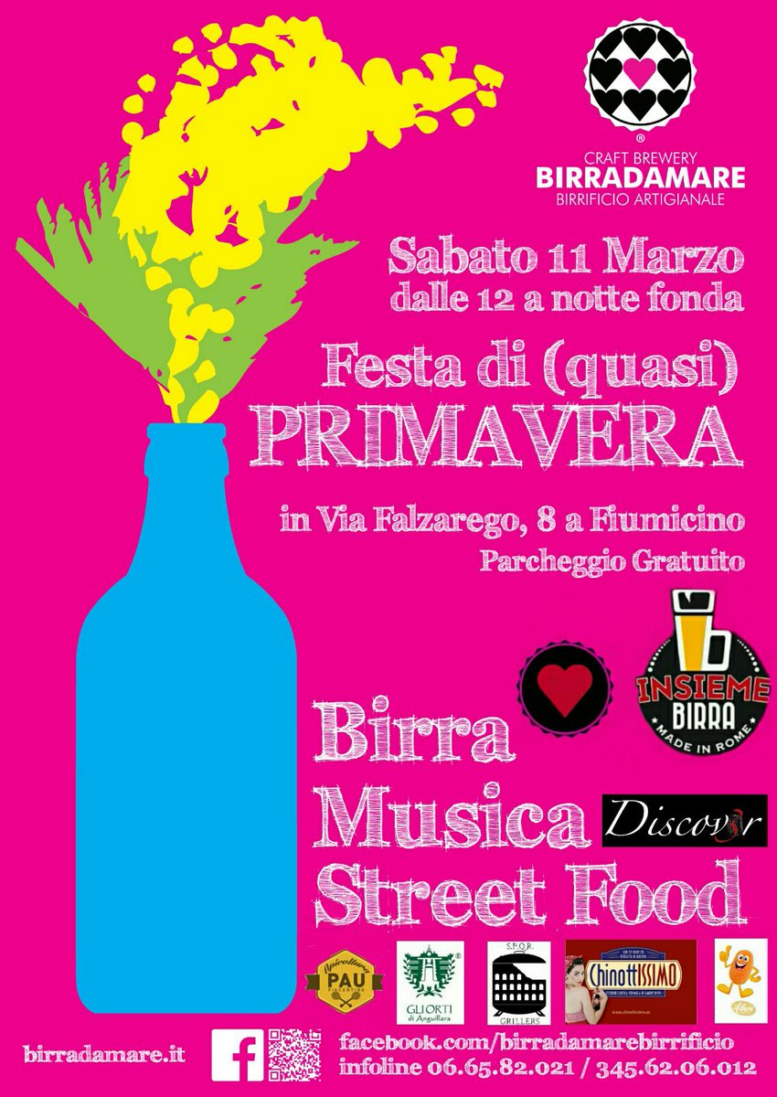 InsiemeBirra's tweet photo. Vi aspettiamo #sabato 11 #marzo dagli amici di @birradamare per mangiare con #spqrgriller #supplidialari e tanta #birraartigianale #festa https://t.co/NsH9JeQ6dF