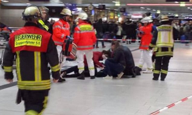 Axe attack at Dusseldorf Train station, bomb found at Airport 