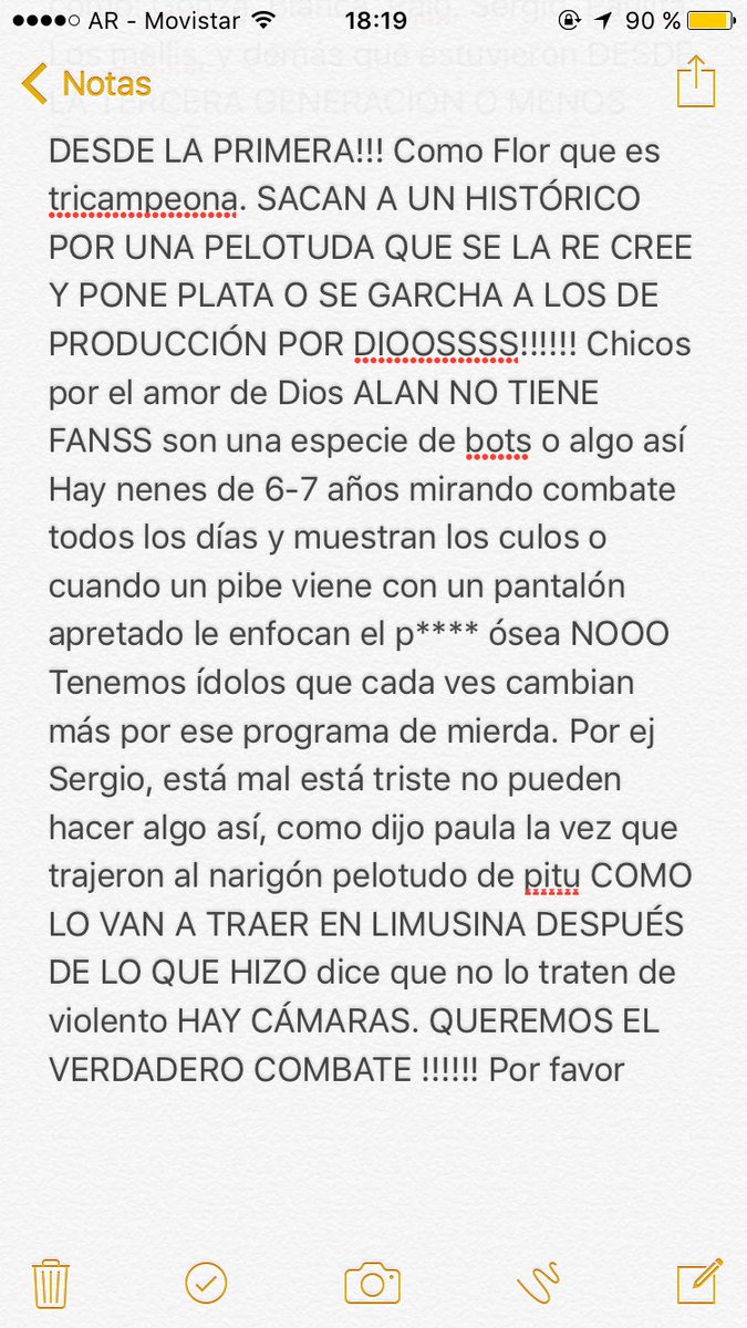 NadiaToreli's tweet image. #CombatePregunta nada más... @combatearg