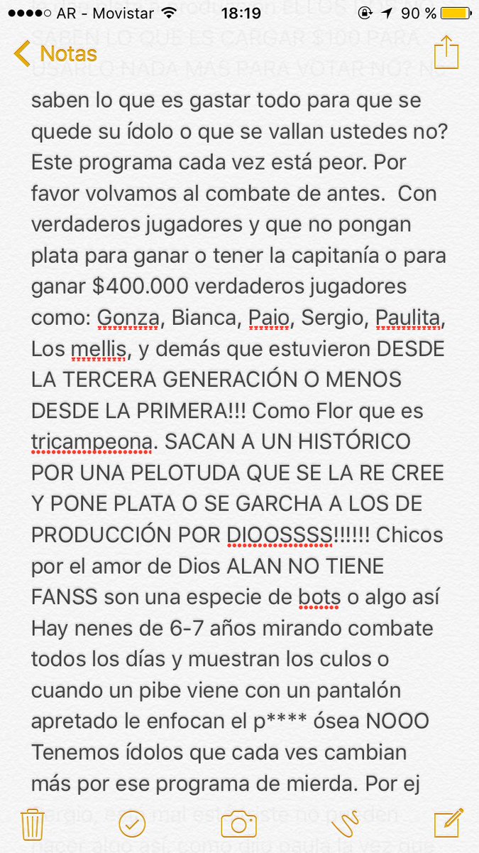 NadiaToreli's tweet image. #CombatePregunta nada más... @combatearg