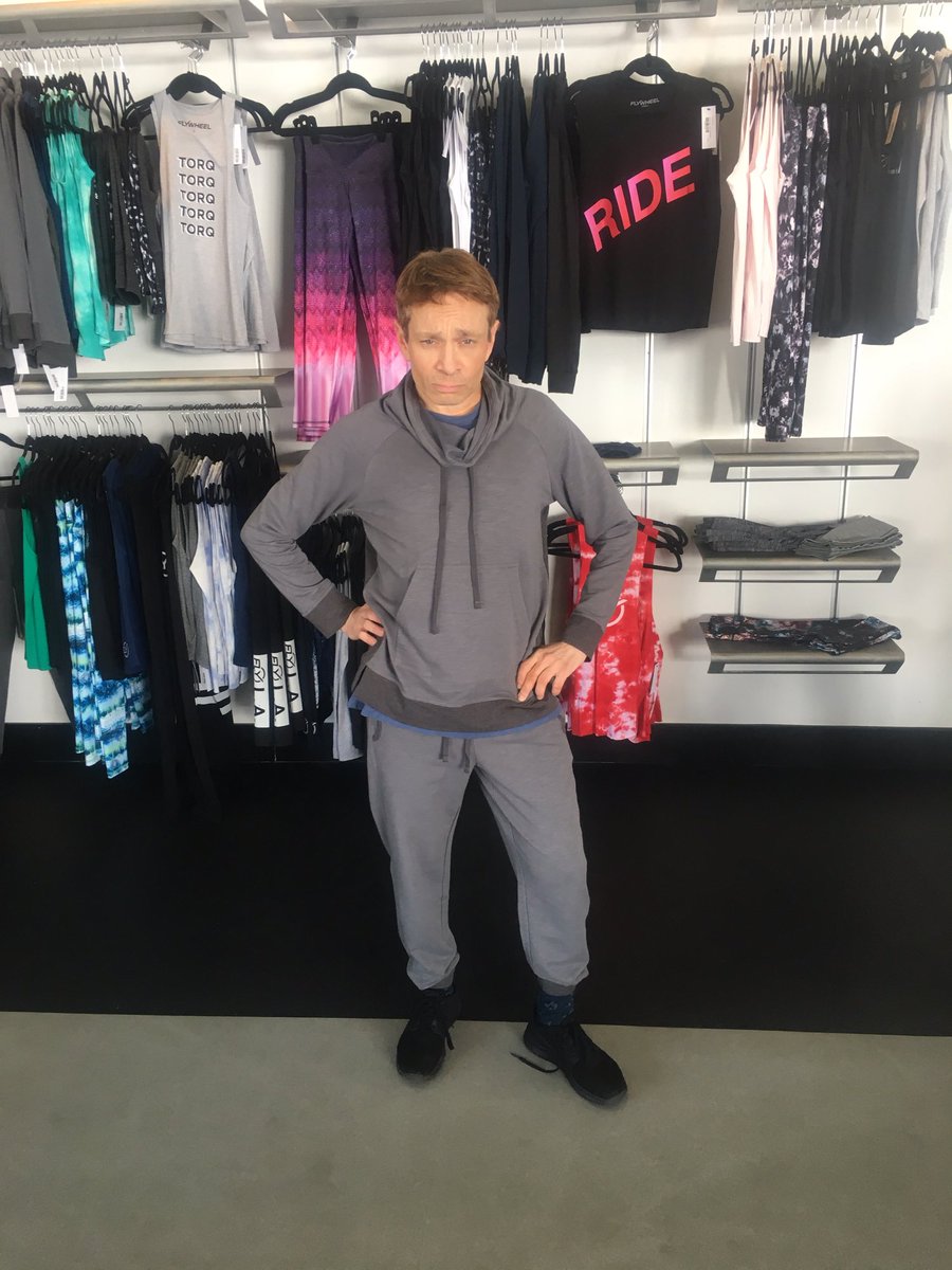 ChrisKattan's tweet image. #Shopping at #Flywheel after my dance partner @WitneyCarson said I have too many holes in my sweats.  @dancingabc #TeamMangoTango